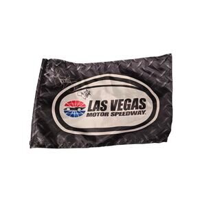 Kyle Petty Michael Waltrip Autographed NASCAR Flag Las Vegas Motor Speedway